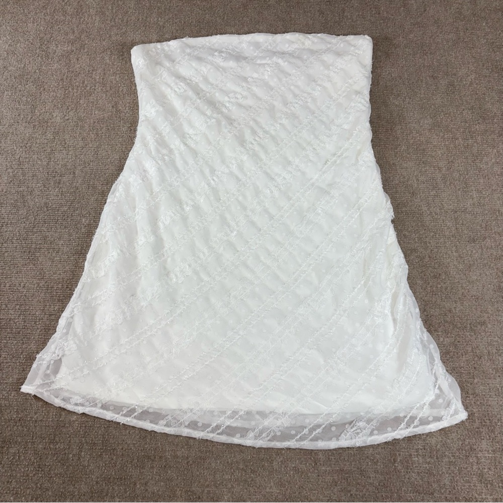 Altar'd State Strapless White Dress